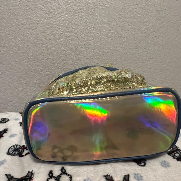Loungefly Disney World Parks Gold Iridescent Mini Backpack 50th main image 5